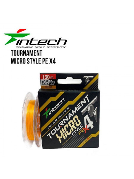 Шнур плетений Intech Tournament Micro Style PE X4 150m (0.3 (6lb / 2.72kg))