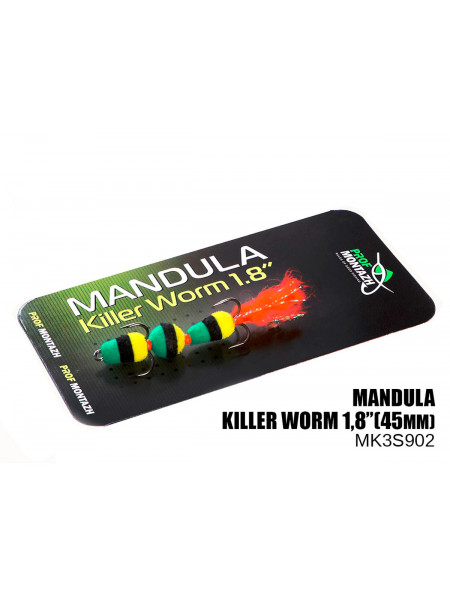 Мандула Prof Montazh Killer Worm 3 сегменти 45мм (#902)
