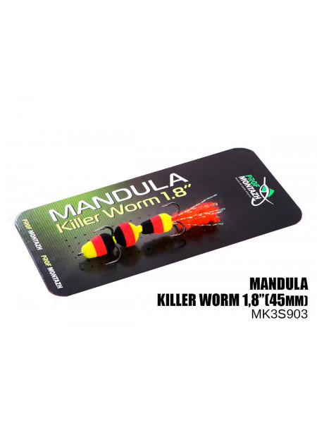 Мандула Prof Montazh Killer Worm 3 сегменти 45мм (#903)