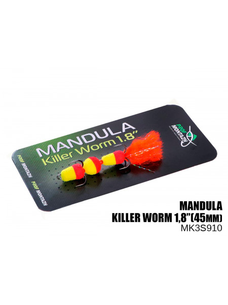 Мандула Prof Montazh Killer Worm 3 сегменти 45мм (#910)