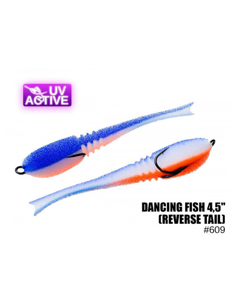 Поролонова рибка Dancing Fish 4.5 (Reverse Tail) #609 (1шт/п)
