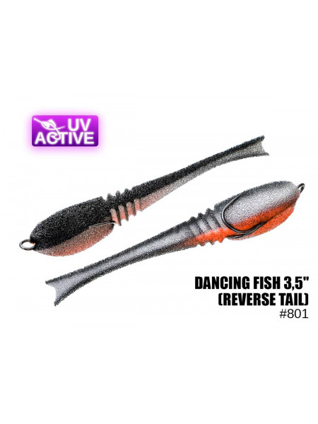 Поролонова рибка Dancing Fish 3.5 (Reverse Tail) #801 (1шт/п)